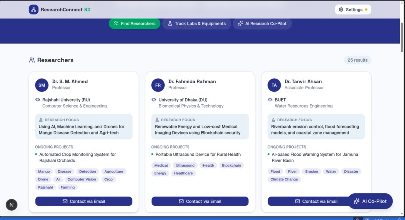 Research Connect BD – screenshot 1
