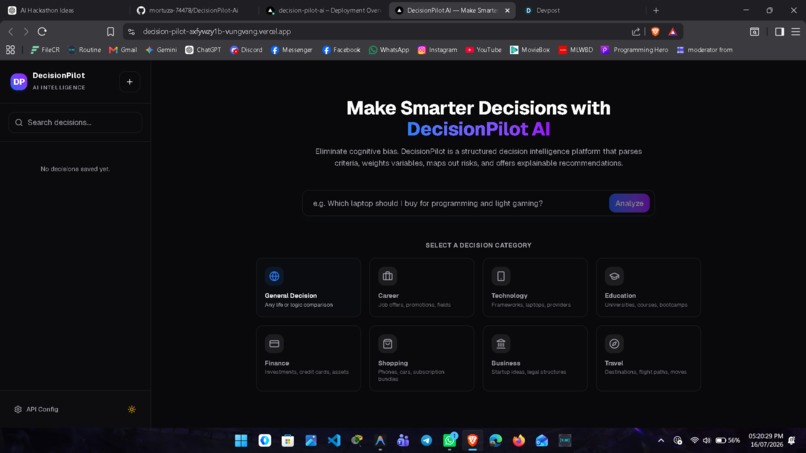 DecisionPilot Ai – screenshot 1