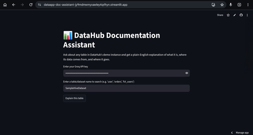 Datahub Document Assistant – screenshot 2