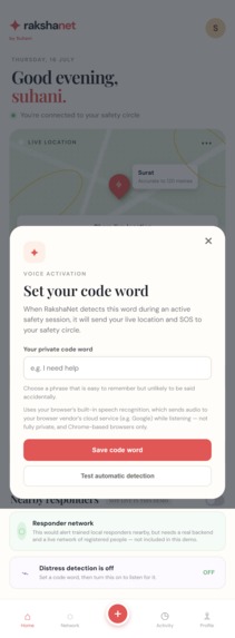 RakshaNet – screenshot 3