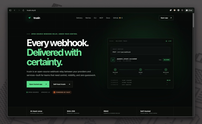 trusin - Webhook Relay – screenshot 1