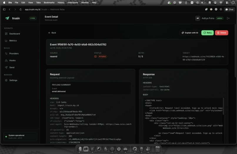 trusin - Webhook Relay – screenshot 4