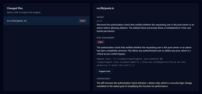 Agent Diff Auditor – screenshot 2