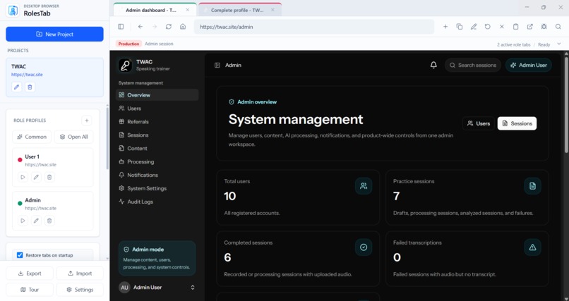 Rolestab – screenshot 4