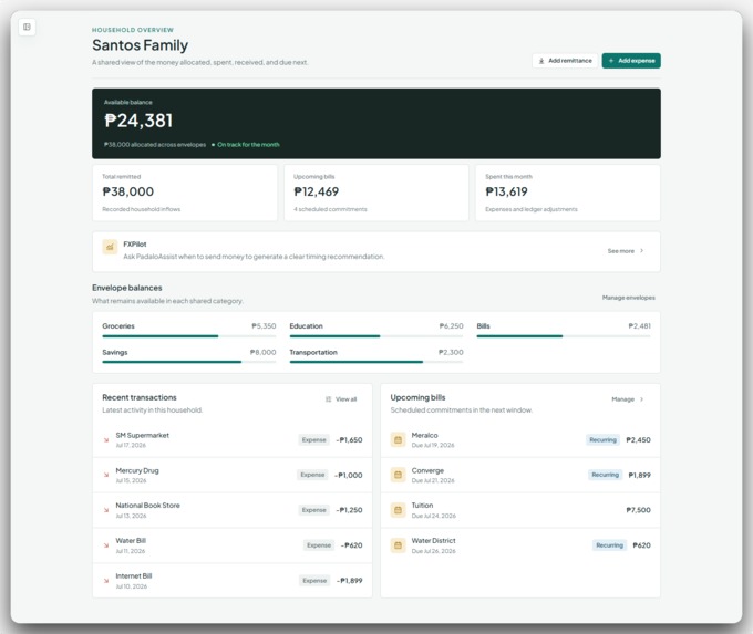 Padalo: AI-Powered Remittance Intelligence – screenshot 4