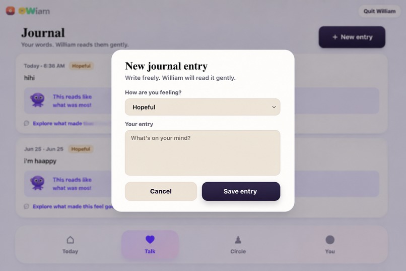 William: Emotion-First Personal Growth OS – screenshot 5