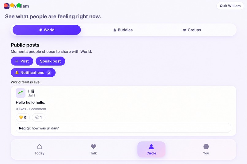 William: Emotion-First Personal Growth OS – screenshot 6