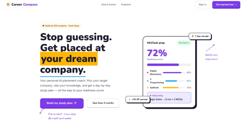 CareerCompass – screenshot 1