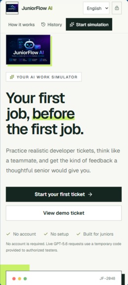 JuniorFlow AI – screenshot 1