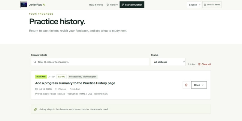 JuniorFlow AI – screenshot 3