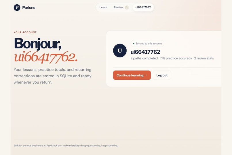Parlons – screenshot 3
