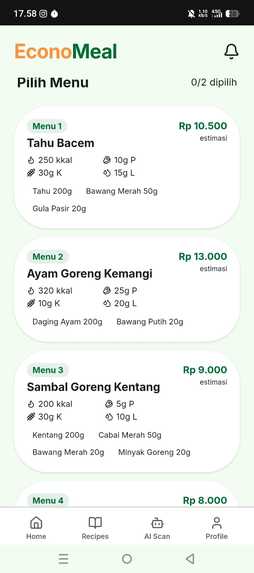  EconoMeal – screenshot 2