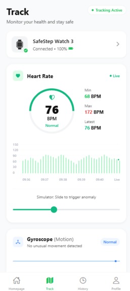Safestep – screenshot 2