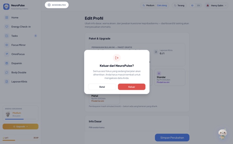 NeuroPulse: Productive ADHD Companion Web – screenshot 8