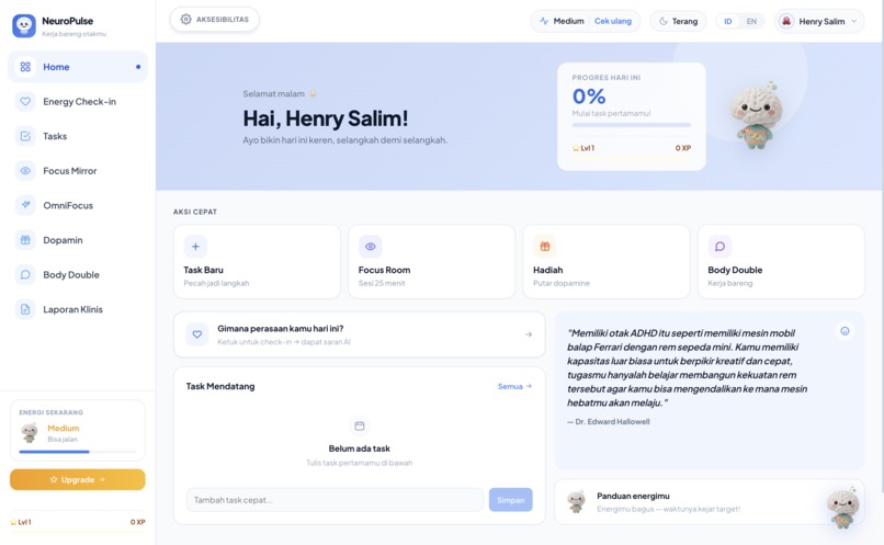 NeuroPulse: Productive ADHD Companion Web – screenshot 14