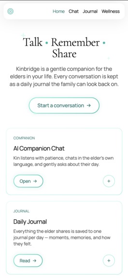 KinBridge – screenshot 2