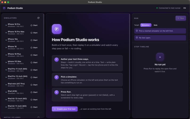 Podium – screenshot 1