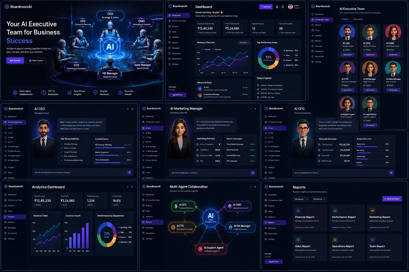 BoardroomAI: A Multi-Agent Virtual Company Simulator – screenshot 2