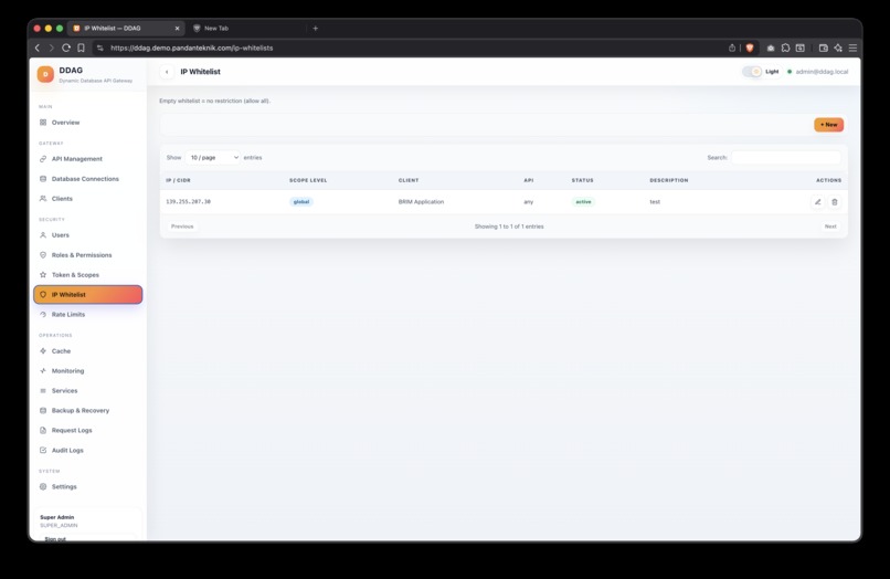 DDAG — Dynamic Database API Gateway – screenshot 3