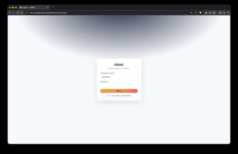 DDAG — Dynamic Database API Gateway – screenshot 11