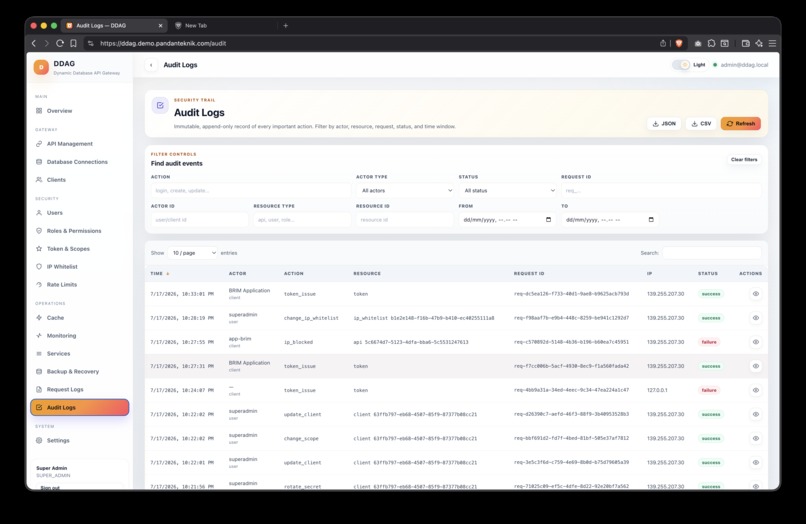 DDAG — Dynamic Database API Gateway – screenshot 12