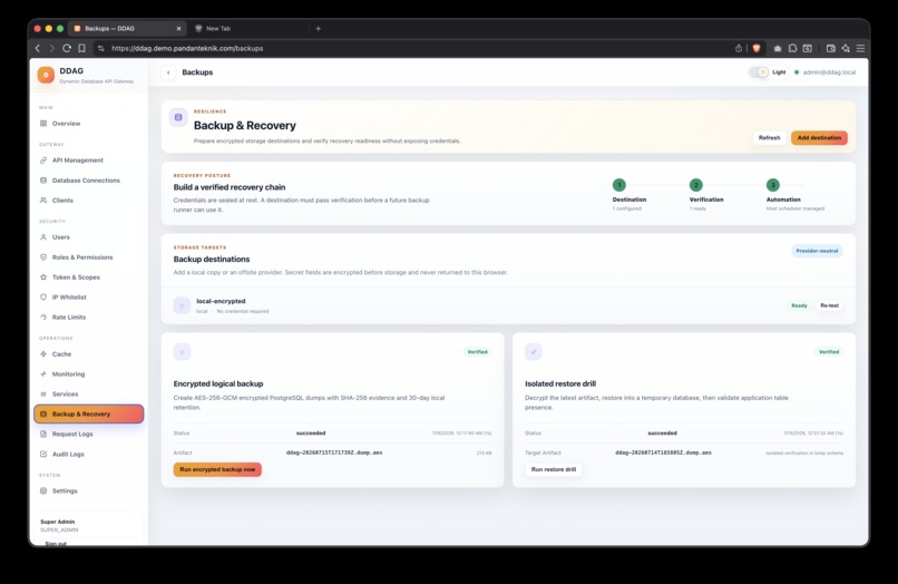 DDAG — Dynamic Database API Gateway – screenshot 13