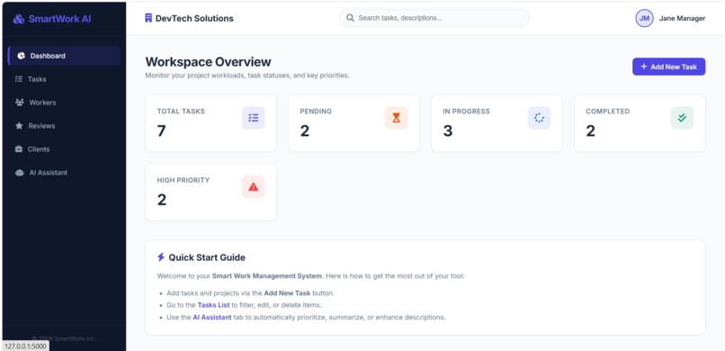 SmartWork AI – screenshot 1