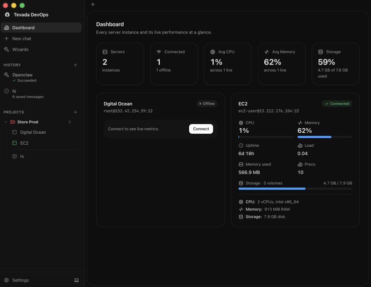 Tevada Devops – screenshot 3