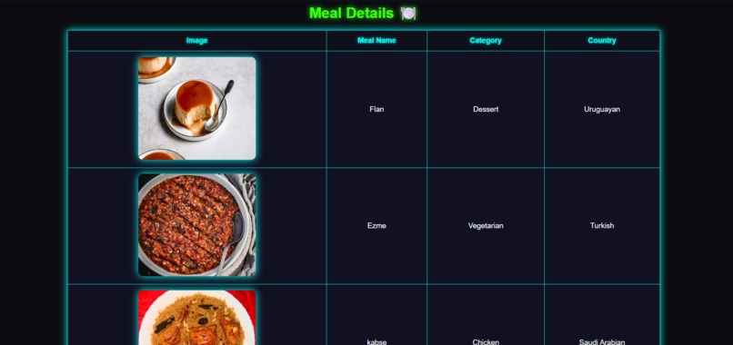 MEALDB – screenshot 2