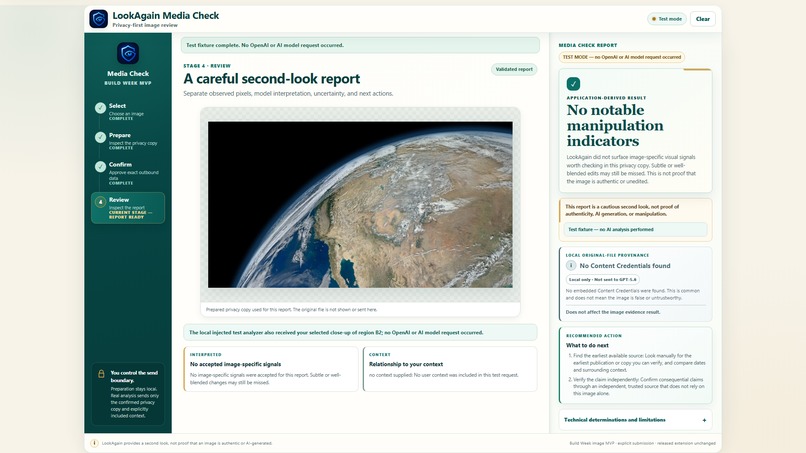 LookAgain Media Check – screenshot 1