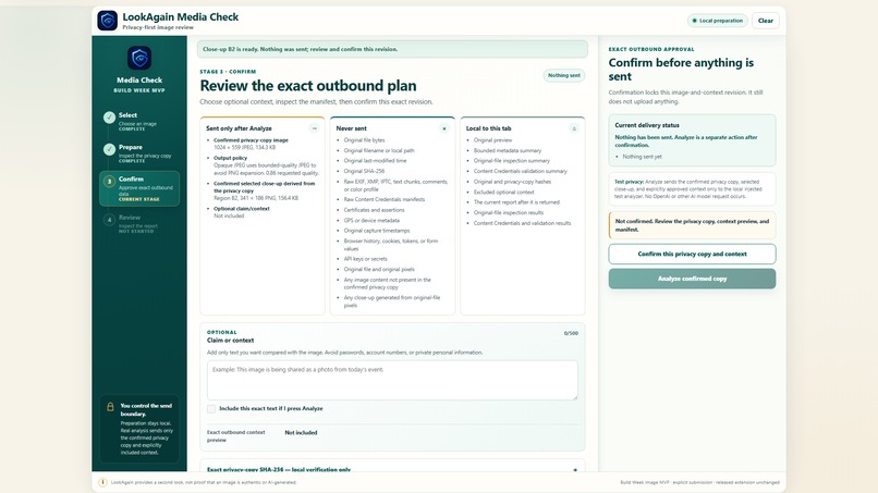 LookAgain Media Check – screenshot 2