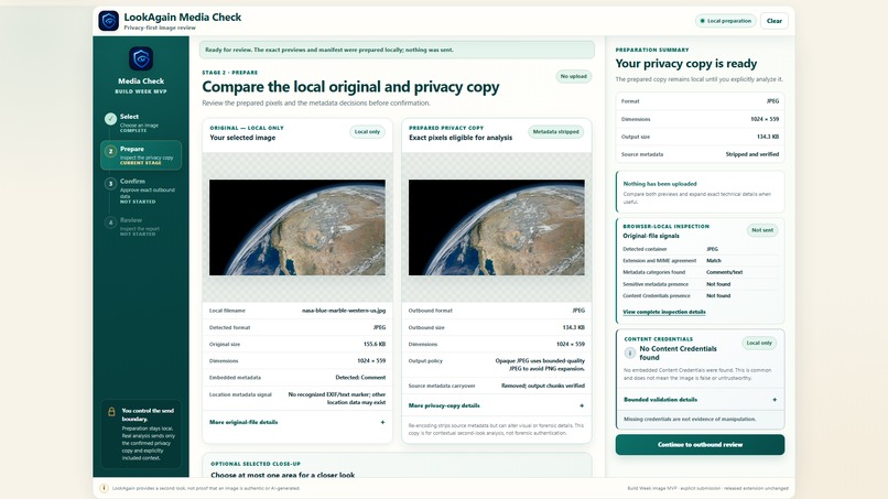 LookAgain Media Check – screenshot 5
