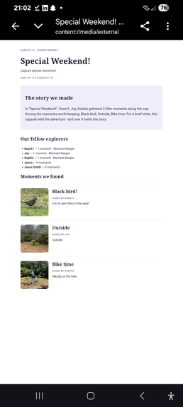 Capsule AI creates temporary AI-powered experiences – screenshot 1
