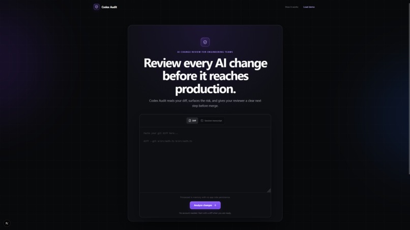 Codex Audit – screenshot 1