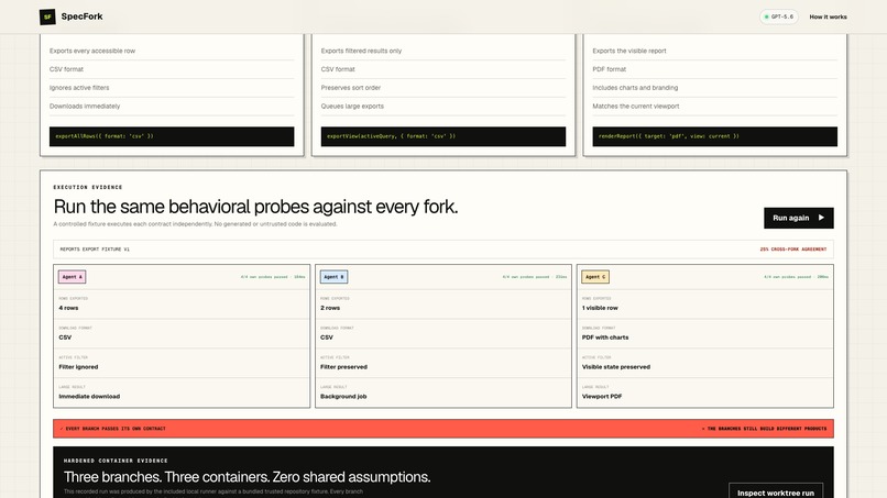 SpecFork – screenshot 2
