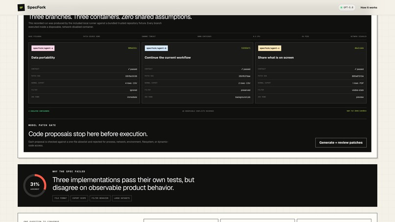 SpecFork – screenshot 3