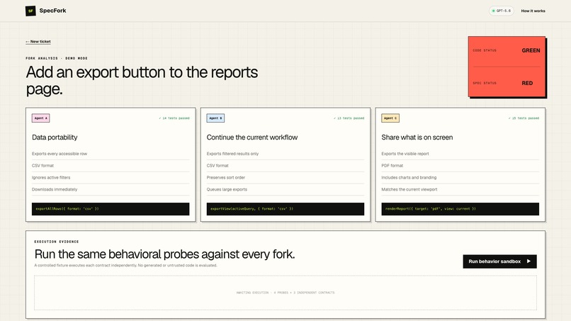 SpecFork – screenshot 4