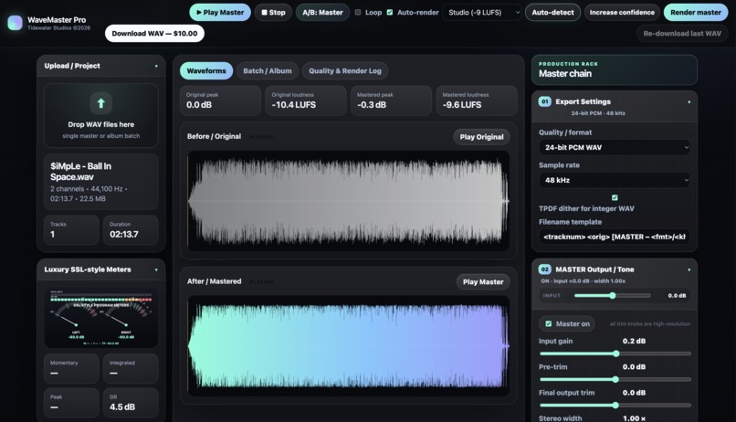 WaveMaster Professional – screenshot 1