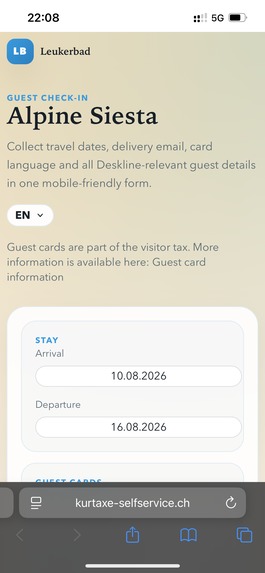 Tourist tax self service – screenshot 7