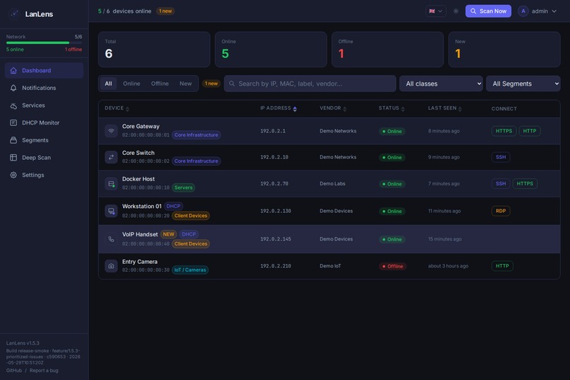 LanLens  – screenshot 1