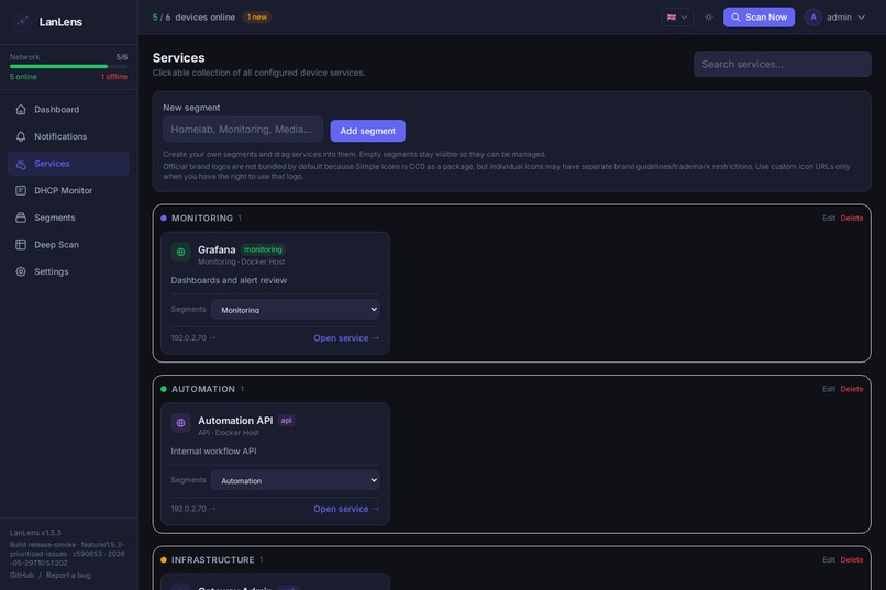 LanLens  – screenshot 2