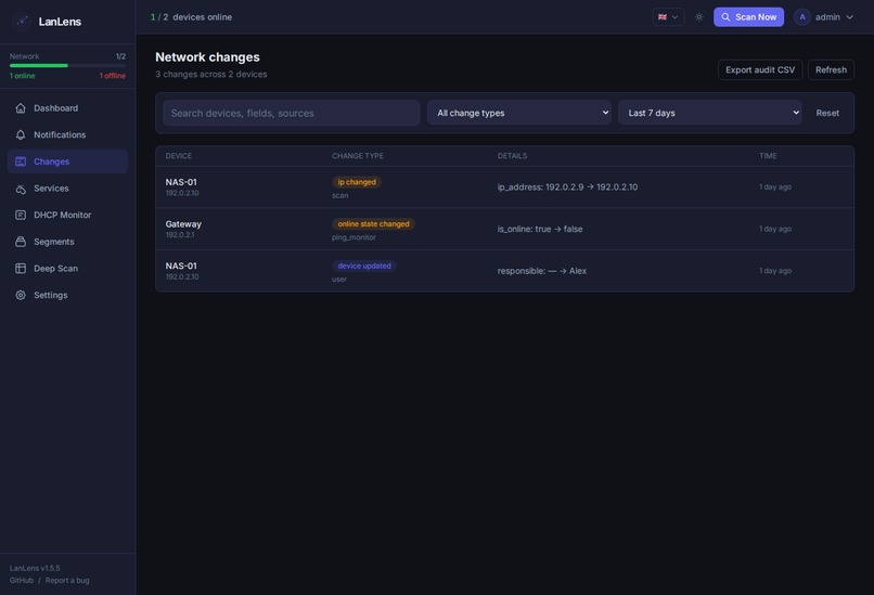 LanLens  – screenshot 4