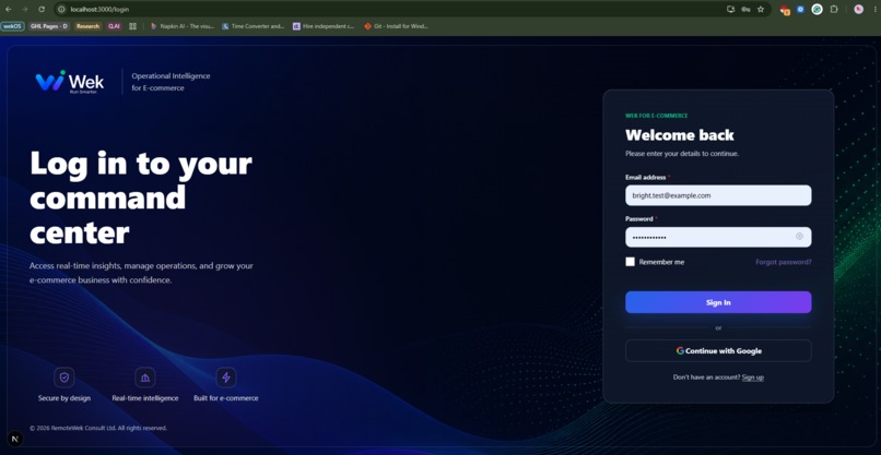 Wek for E-Commerce – screenshot 2