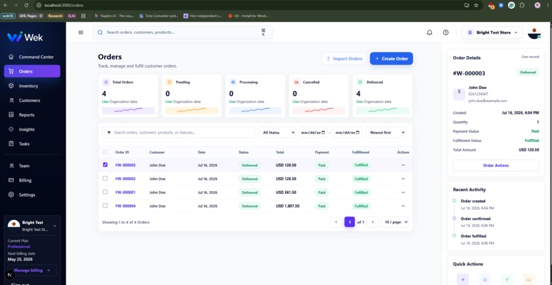 Wek for E-Commerce – screenshot 3