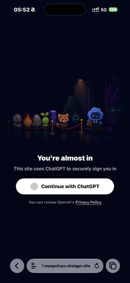 moci app – screenshot 2