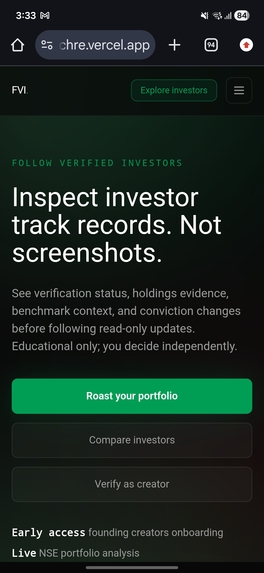 Follow verified investors  – screenshot 1