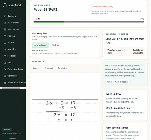 openMark – screenshot 7