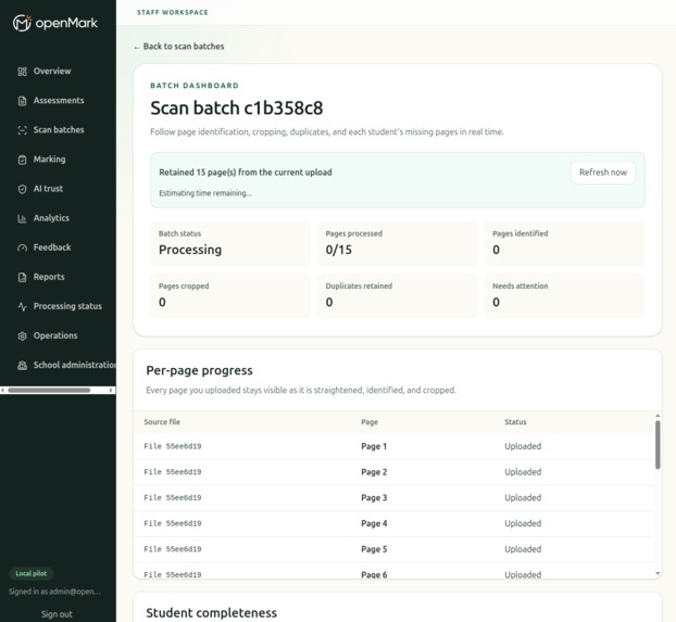 openMark – screenshot 4
