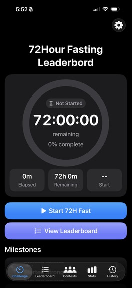 72H Fasting Contest – screenshot 1