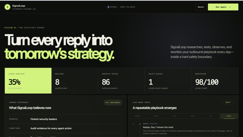 SignalLoop – screenshot 1